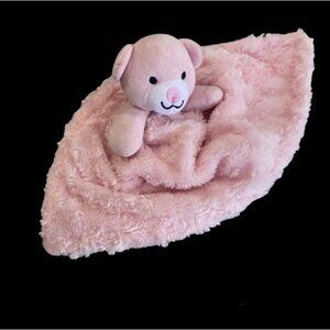 Little Beginnings Teddy Bear Pink Soft Plush Baby Security Blanket Lovey